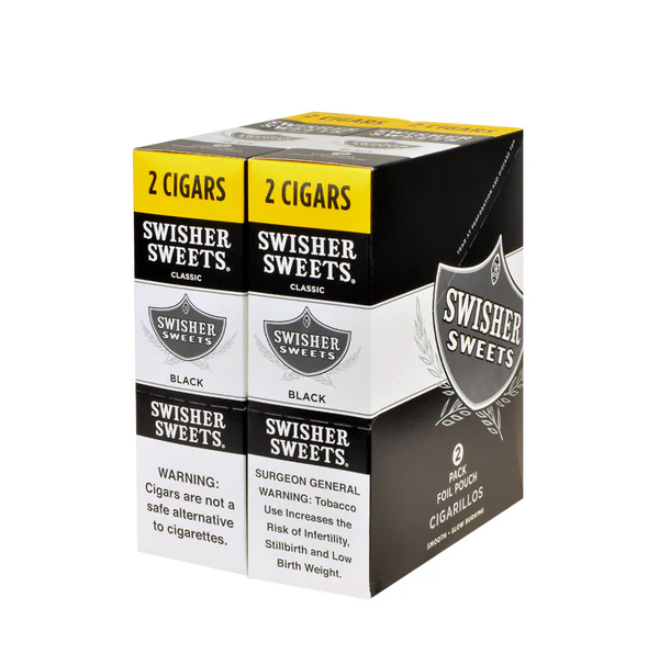 Swisher Sweets Cigarillos 30 Packs of 2 Cigars Black