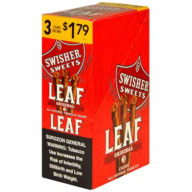Swisher Sweets Leaf 3 for $1.79 Pack of 30 Original