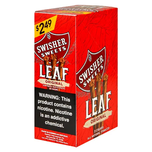 Swisher Sweets Leaf 3 for $2.19 Pack of 30 Original