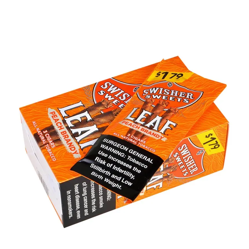 Swisher Sweets Leaf 3 for $1.79 Pack of 30 Peach Brandy