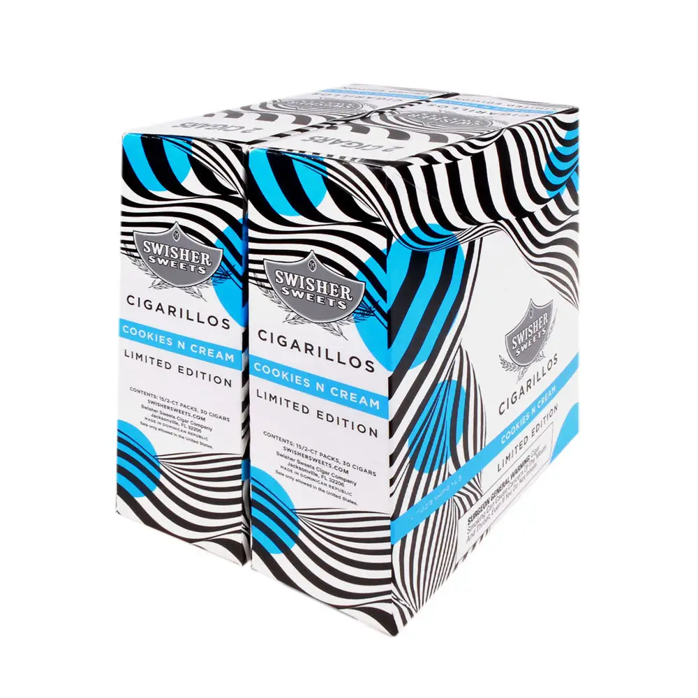 Swisher Sweets Cigarillos $1.19 Pre Priced 30 Packs of 2 Cigars Cookies & Cream