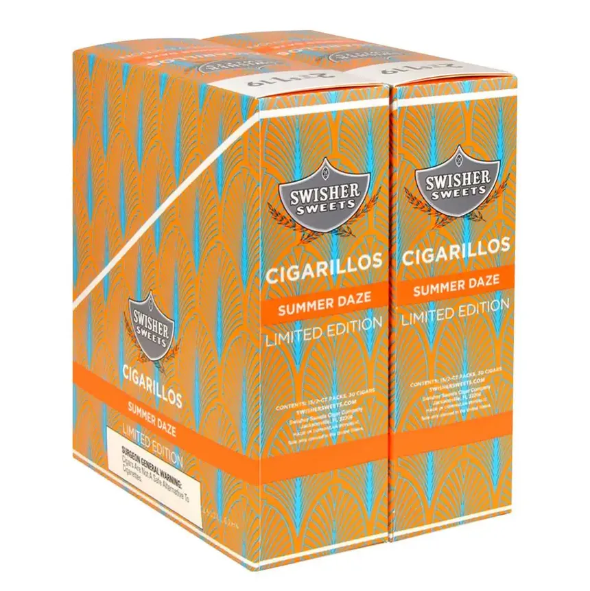 Swisher Sweets Cigarillos $1.19 Pre Priced 30 Packs of 2 Cigars Summer Daze