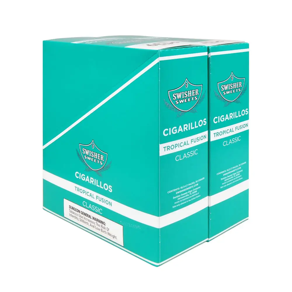 Swisher Sweets Cigarillos $1.39 Pre Priced 30 Packs of 2 Cigars Tropical